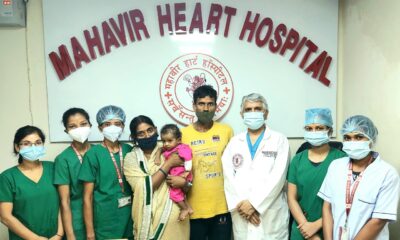 Teamwork of doctors at Mahaveer Heart Hospital saved 8-month-old Amrita.