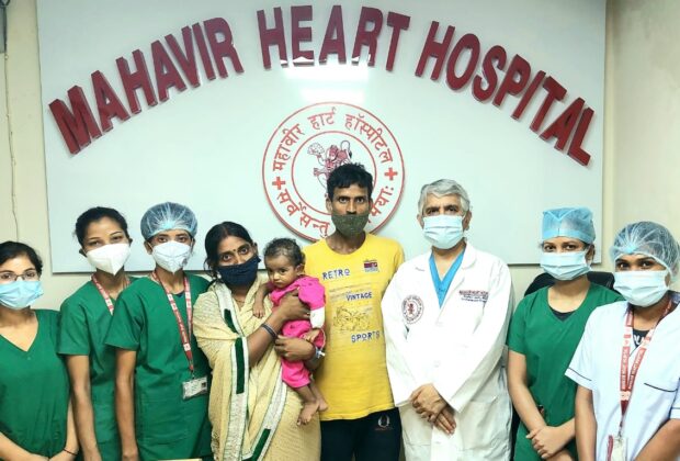 Teamwork of doctors at Mahaveer Heart Hospital saved 8-month-old Amrita.